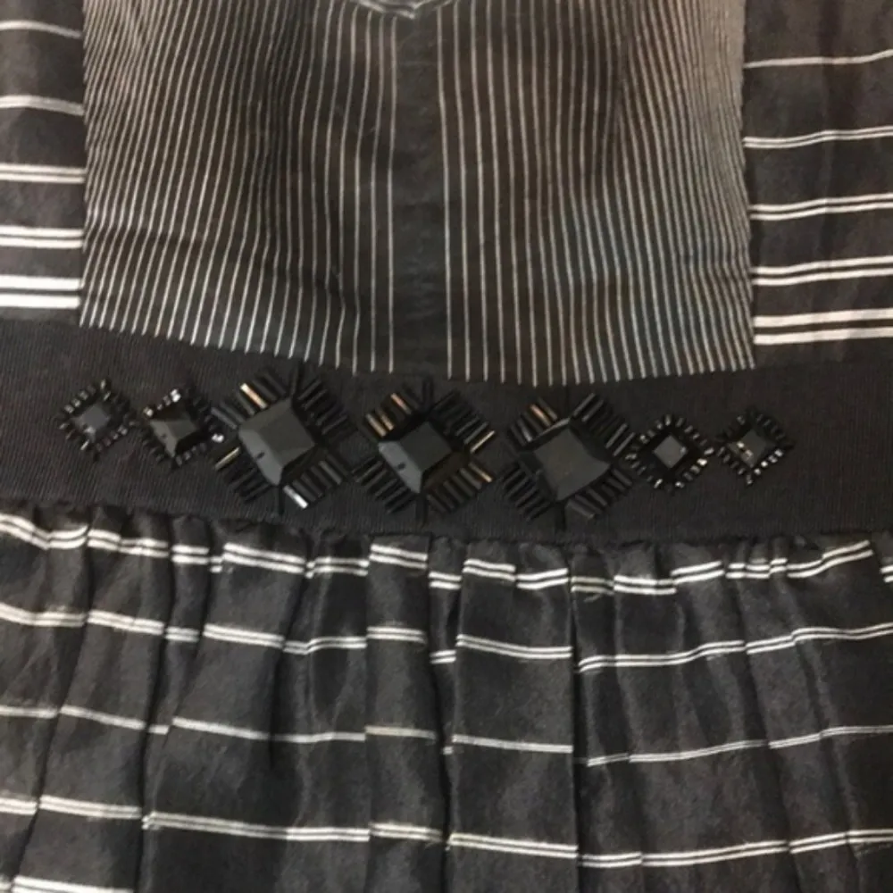 BCBG strapless silk combo cocktail dress - Image 8