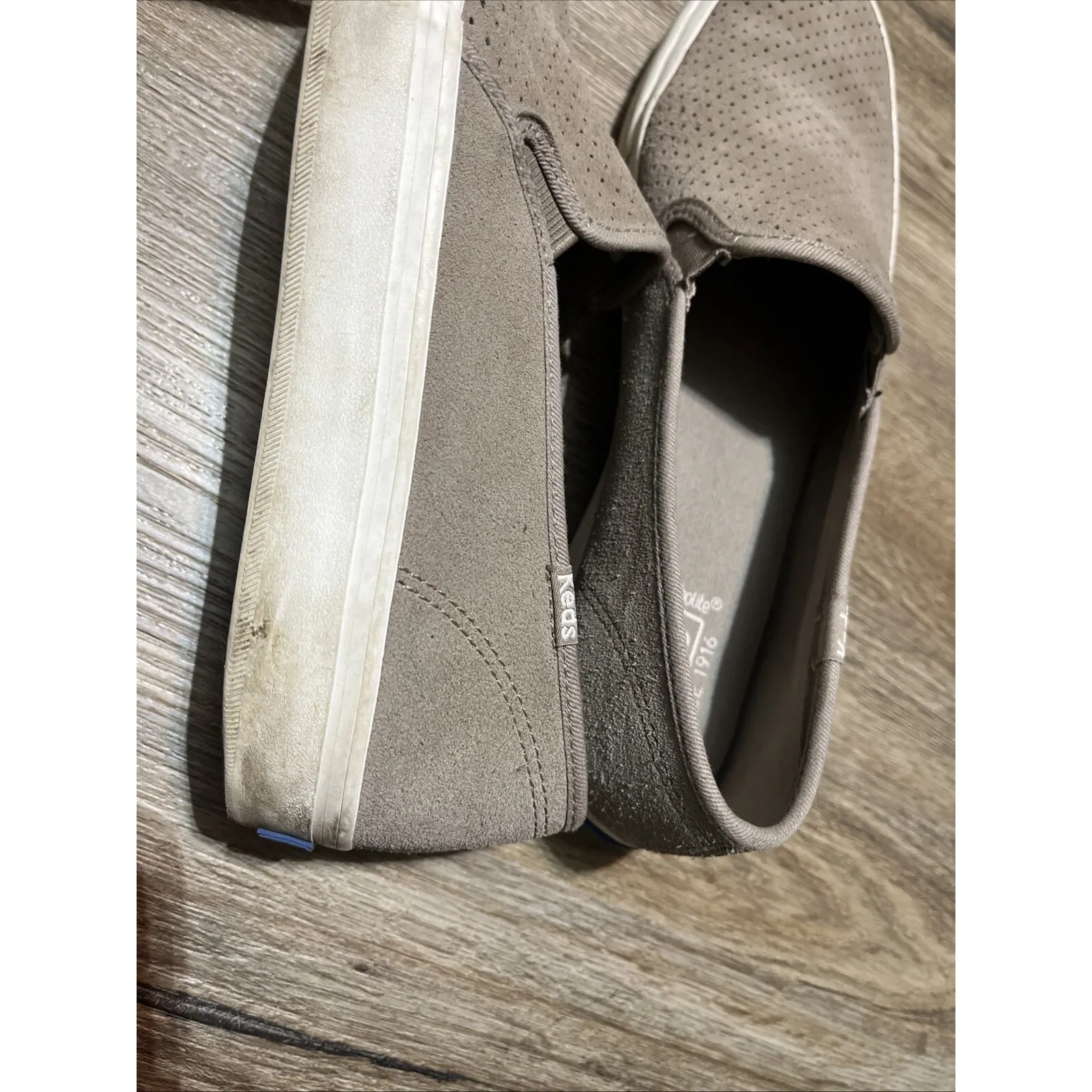 Keds WH59055 Women's Double Decker Slip On Sneakers Perforated Suede 10‎ - Image 11