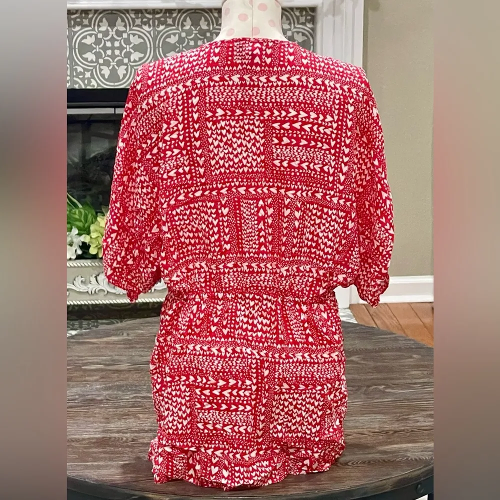 Red/White Heart Kimono Robe - One Size - NWT - Valentine’s Day - Image 5