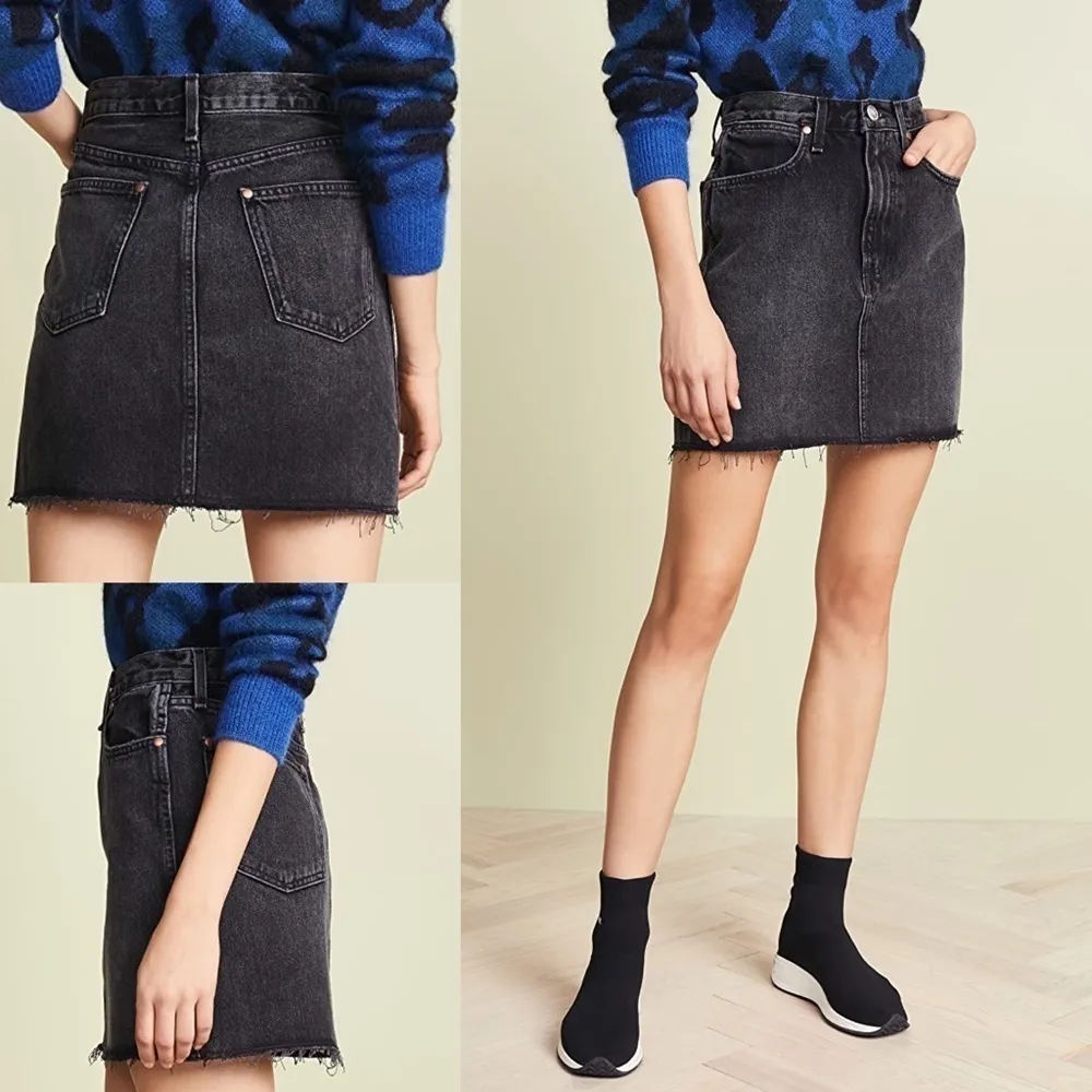 Rag & Bone Moss Denim Skirt - Image 4