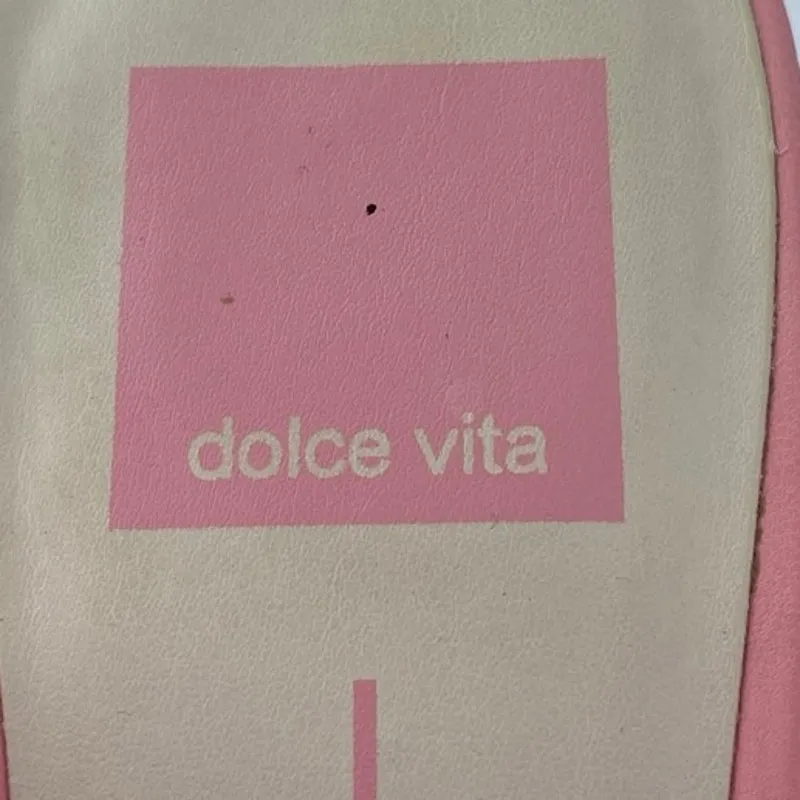 Dolce Vita Paily Pink Double Braided Band Straps Square Toe Heels Sandals Size 8 - Image 5