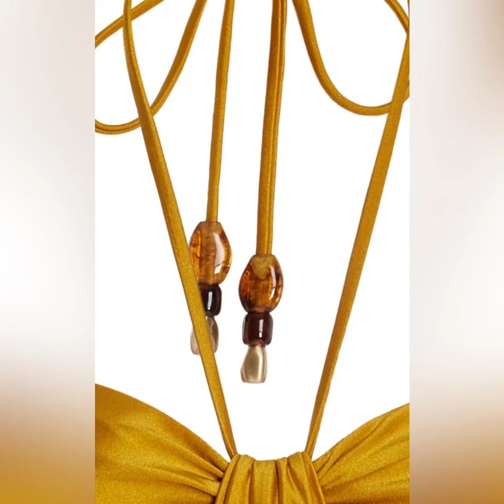 Zimmermann Wylie Halter Bikini orange. Size 0 US 4, $260 - Image 8