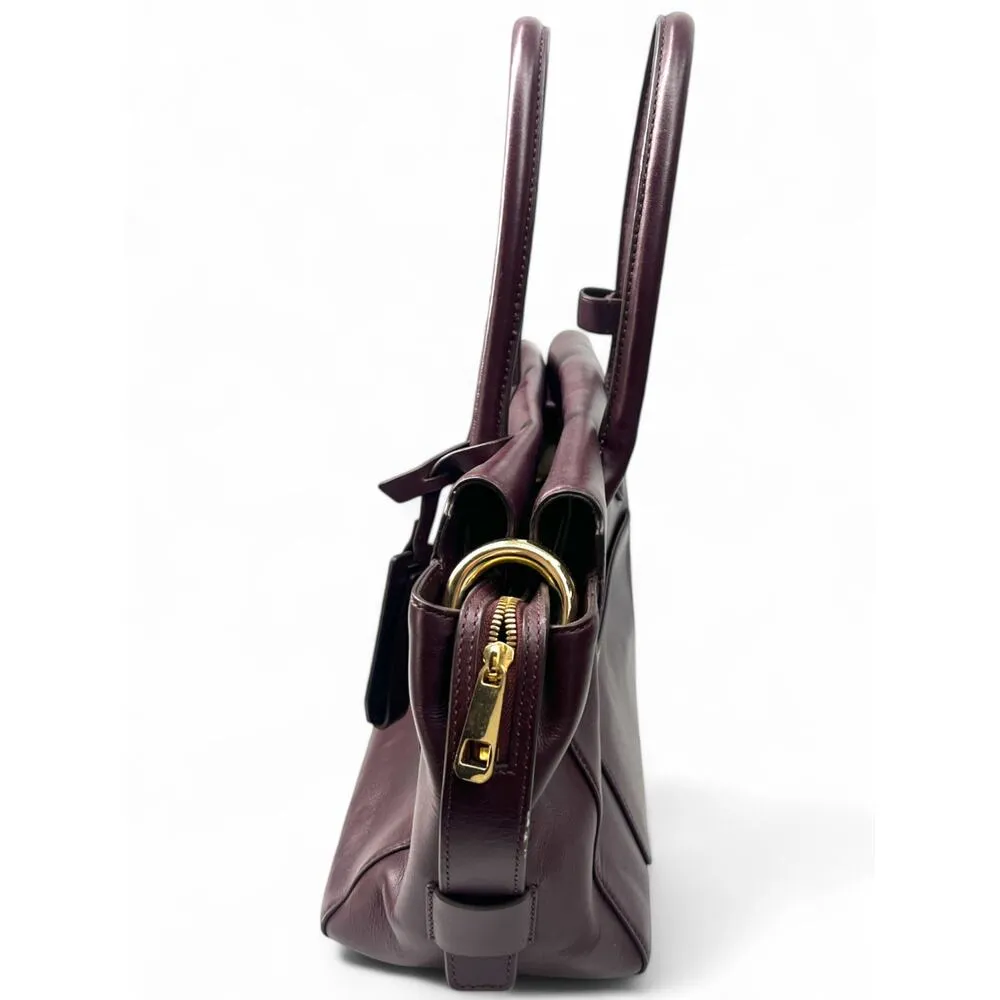 New $328 J Crew Harper Satchel Bag Purse Crossbody Top Handle Oxblood Burgundy Red - Image 6