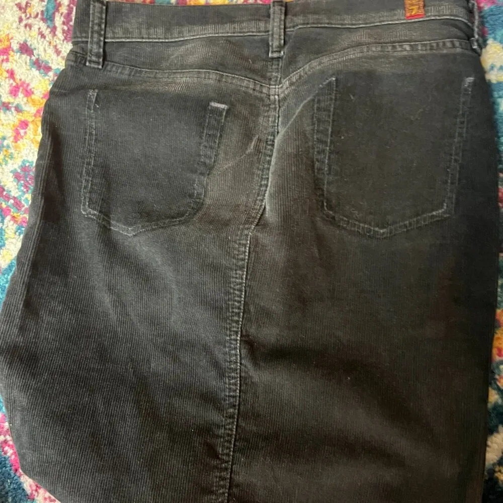 7 for all mankind black skirt size 26 - Image 8