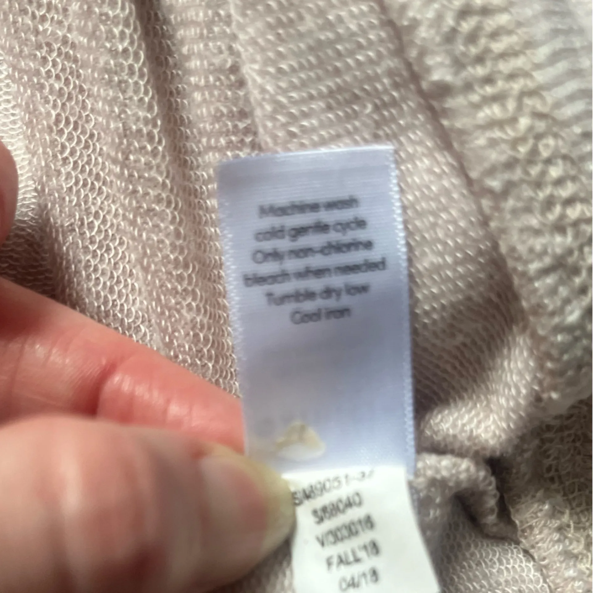 Athleta Dusty Pink Long Sleeves Crossover Hem Soft Comfy Sweatshirt Size L Yoga - Image 5