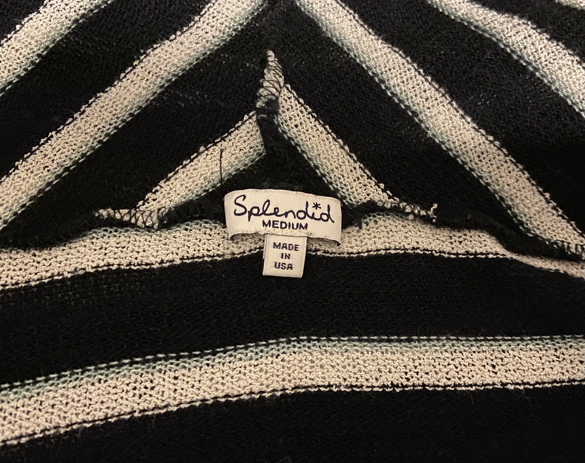 Open Front Striped Knit Cardigan Sweater - Image 6