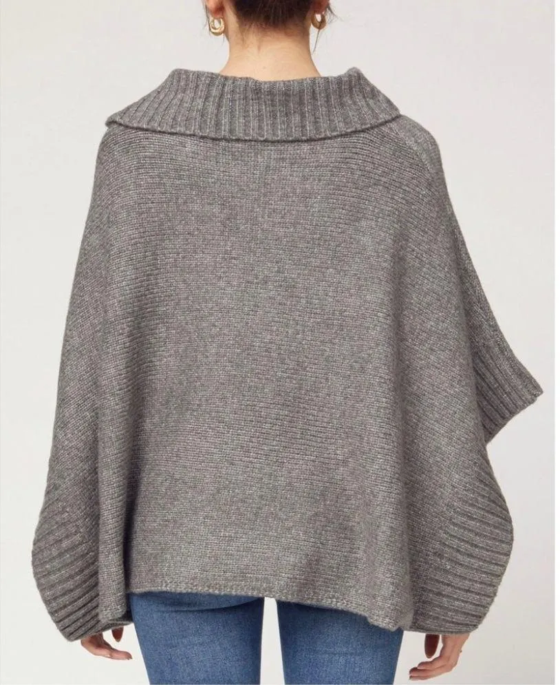 Entro Running Into You Sweater Poncho, Sz M/L - Image 2