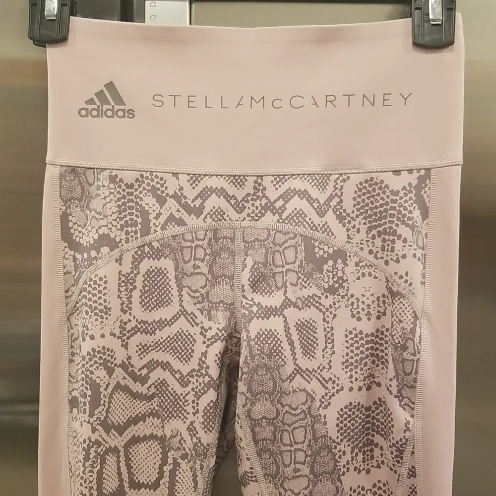 💕ADIDAS BY STELLA MCCARTNEY💕 Snake Print Leggings in Pink XS NWOT - Image 13