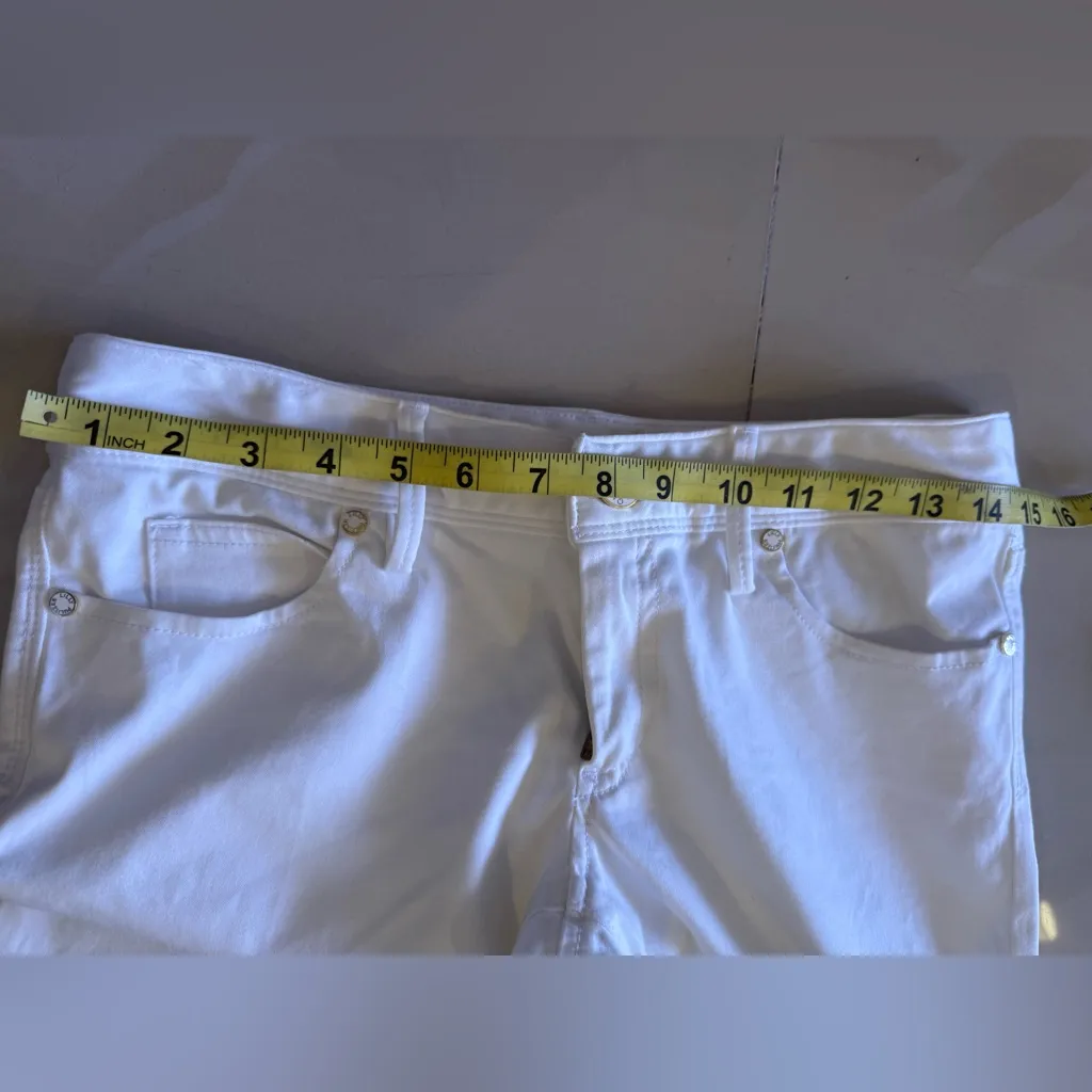 NWT Lilly Pulitzer Worth Skinny Custom Embellishment Pearls Resort White Size 2 - Image 8