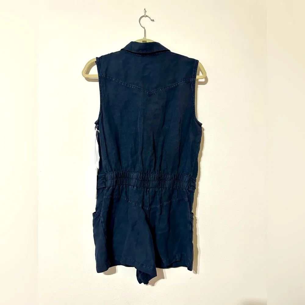 Young Fabulous and Broke Young Broke & Fabulous Hudson Romper Linen Blend NWT - Image 7