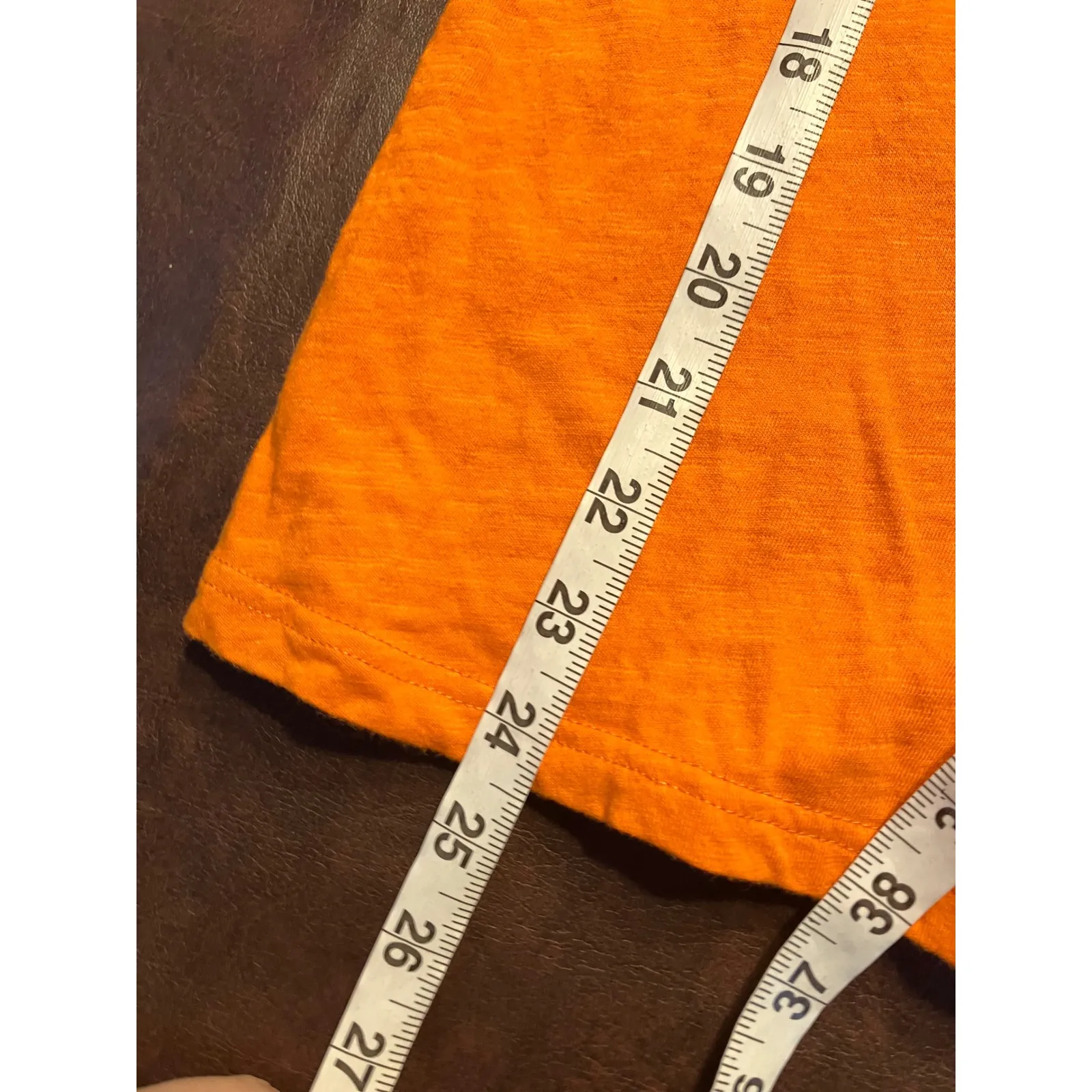 Denver Broncos NFL‎ Womens T Shirt Large Orange Football V Neck Tee - Image 11