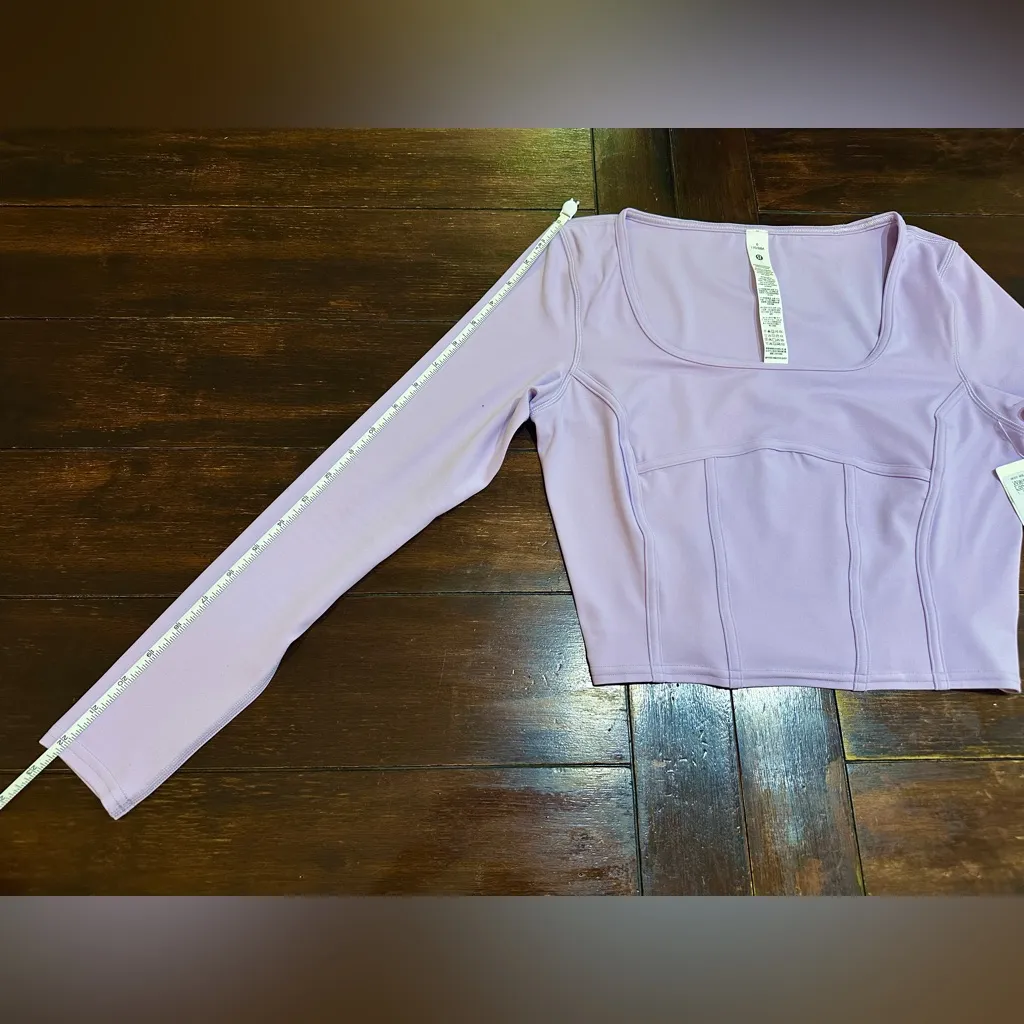 NWT Lululemon Waist-Seamed Nulu Long-Sleeve Shirt - Lilac Ether - 6 - Image 12