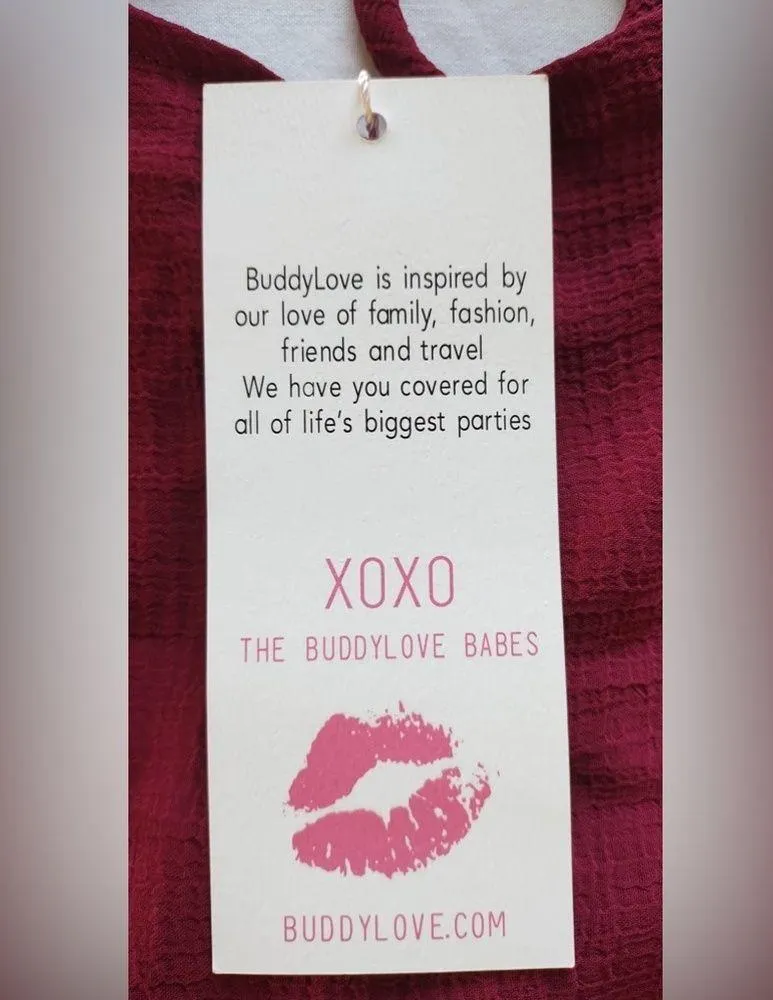 NWT Buddy Love Smoke Loose Tunic Dress Medium Floaty Sleeves Pink Size M - Image 8