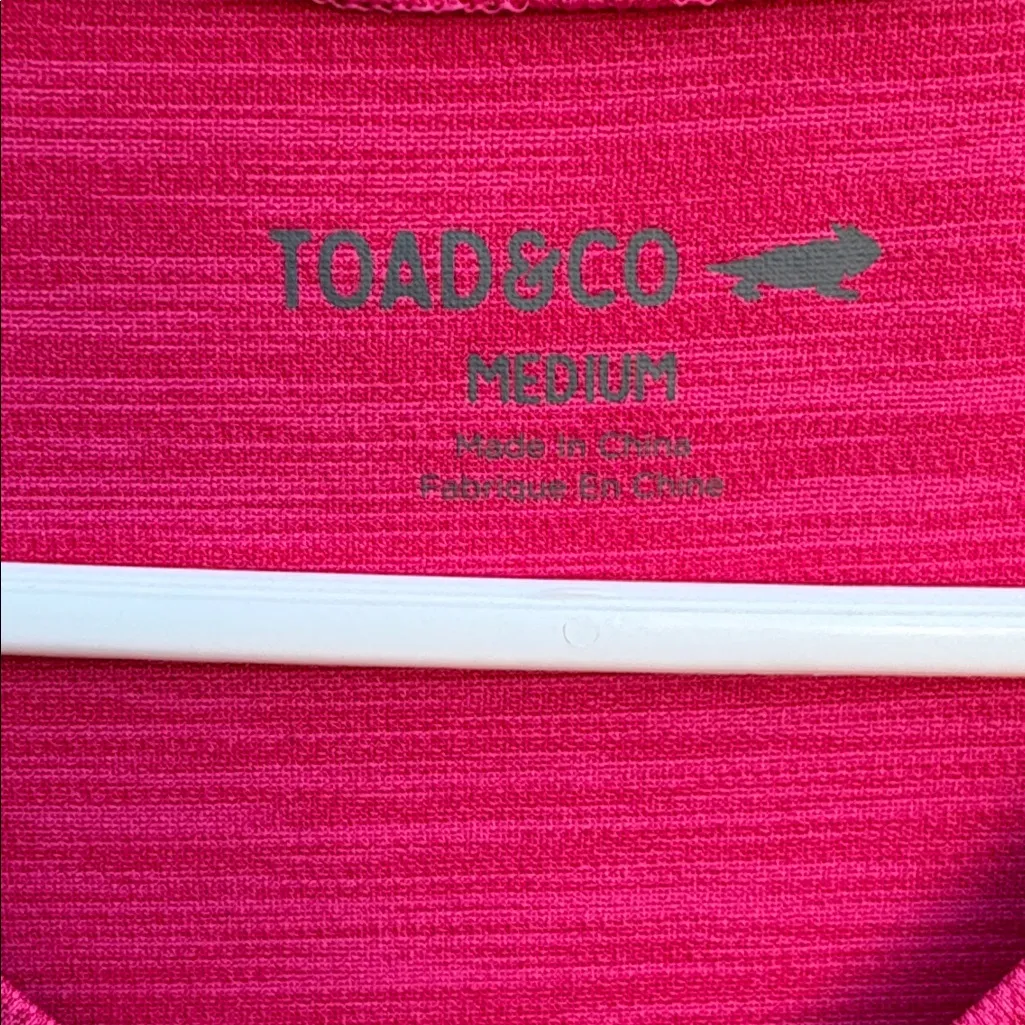 EUC Toad&Co Tomboy Dress Fuchsia Size Medium - Image 3