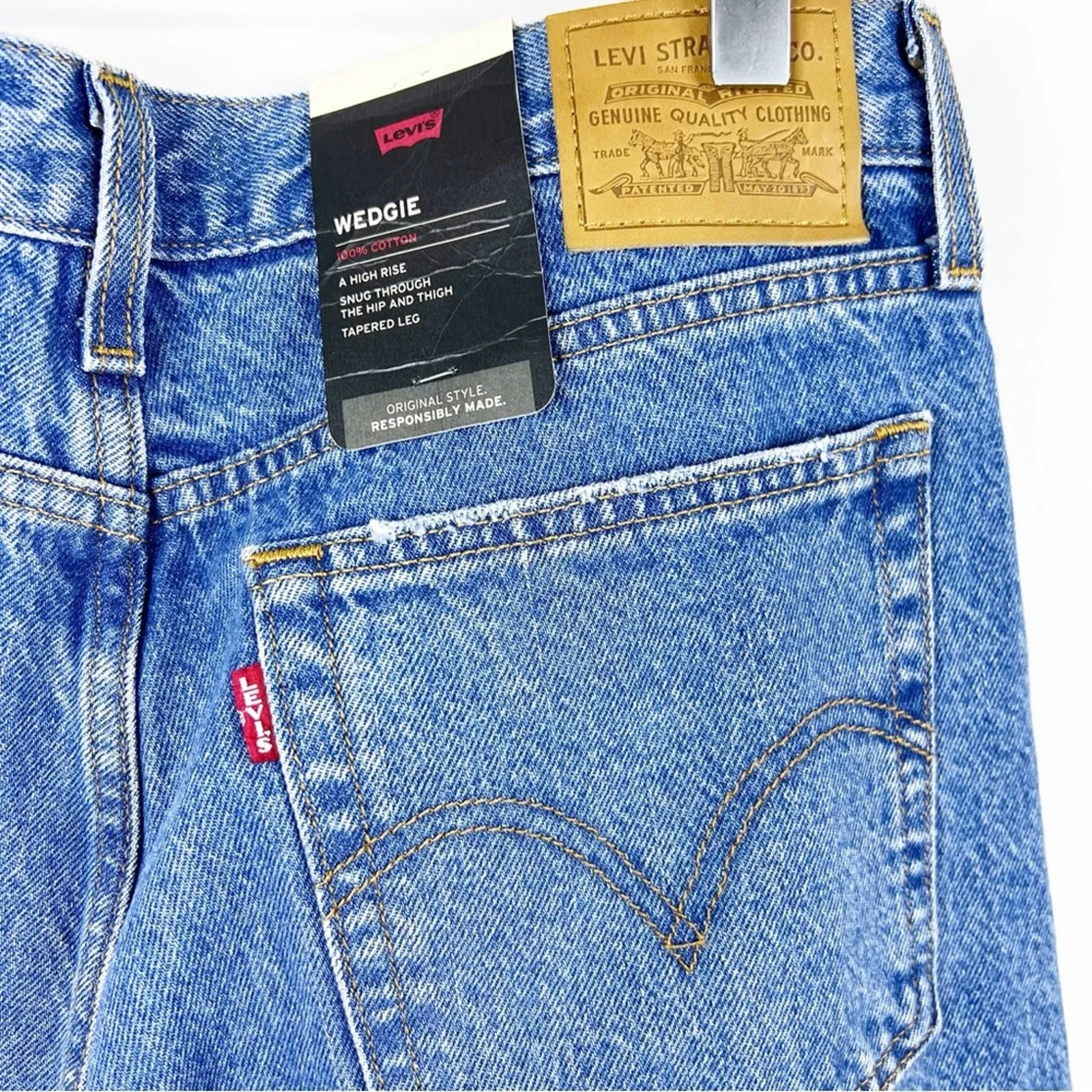 NWT Levi’s Wedgie Icon Straight Leg Jeans‎ 29 Athens Asleep - Image 6
