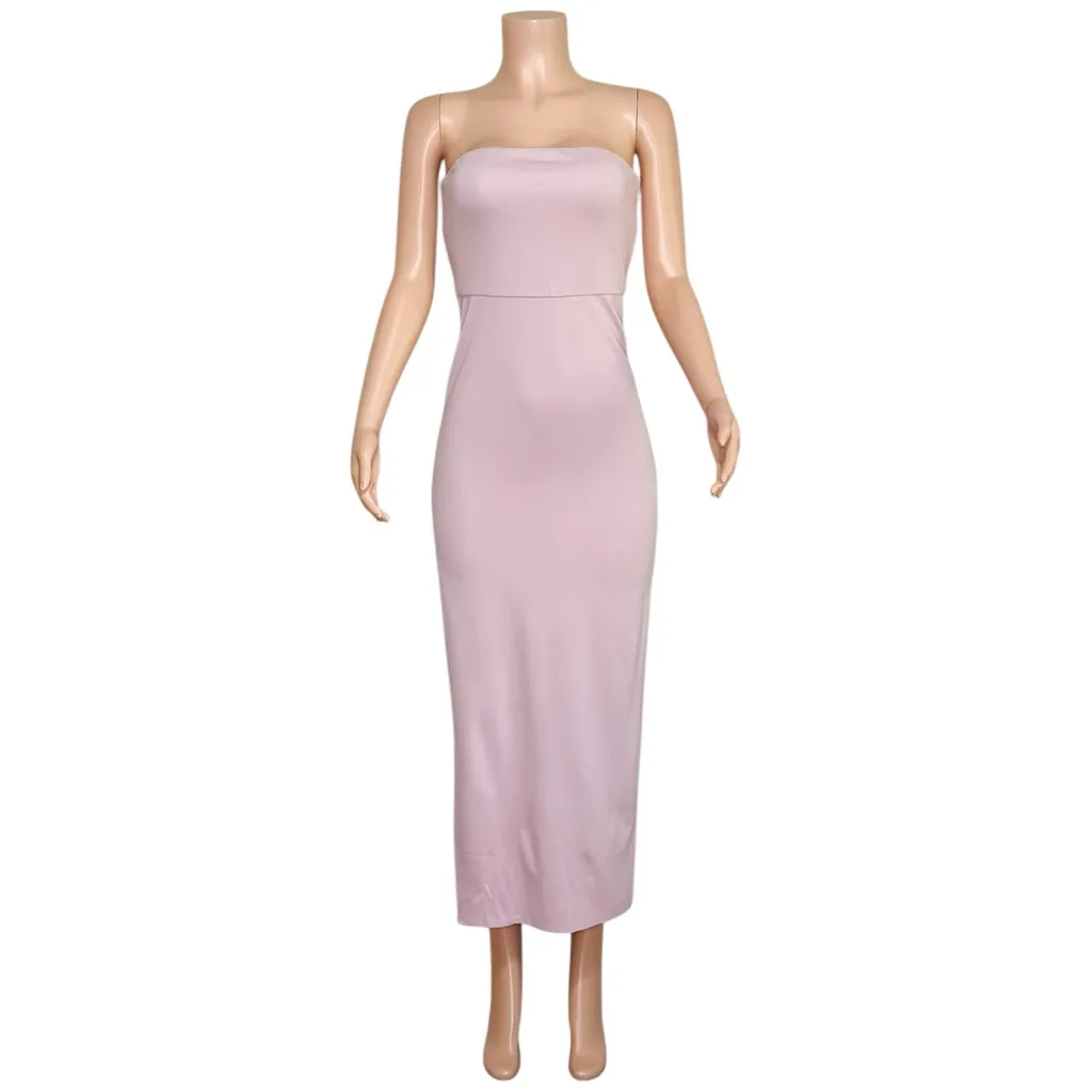 NBD Dream High Slit Strapless Gown, Lilac, Medium - Image 5