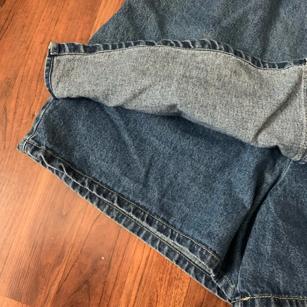 VTG Dress Barn Sz 12 Cotton Y2K Denim Mini Short Skort Skater Grunge Indie - Image 7