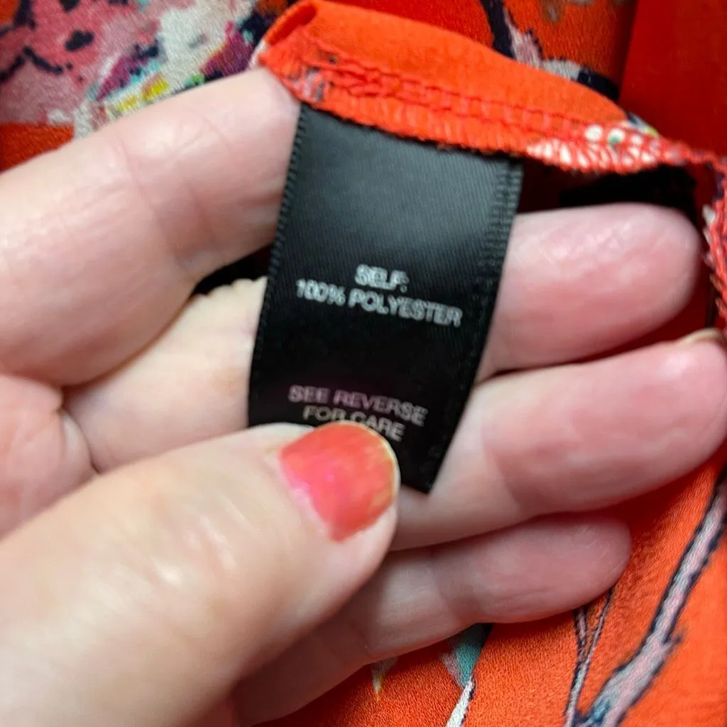 Buckle Black floral puff sleeve with ruffle blouse - Image 5