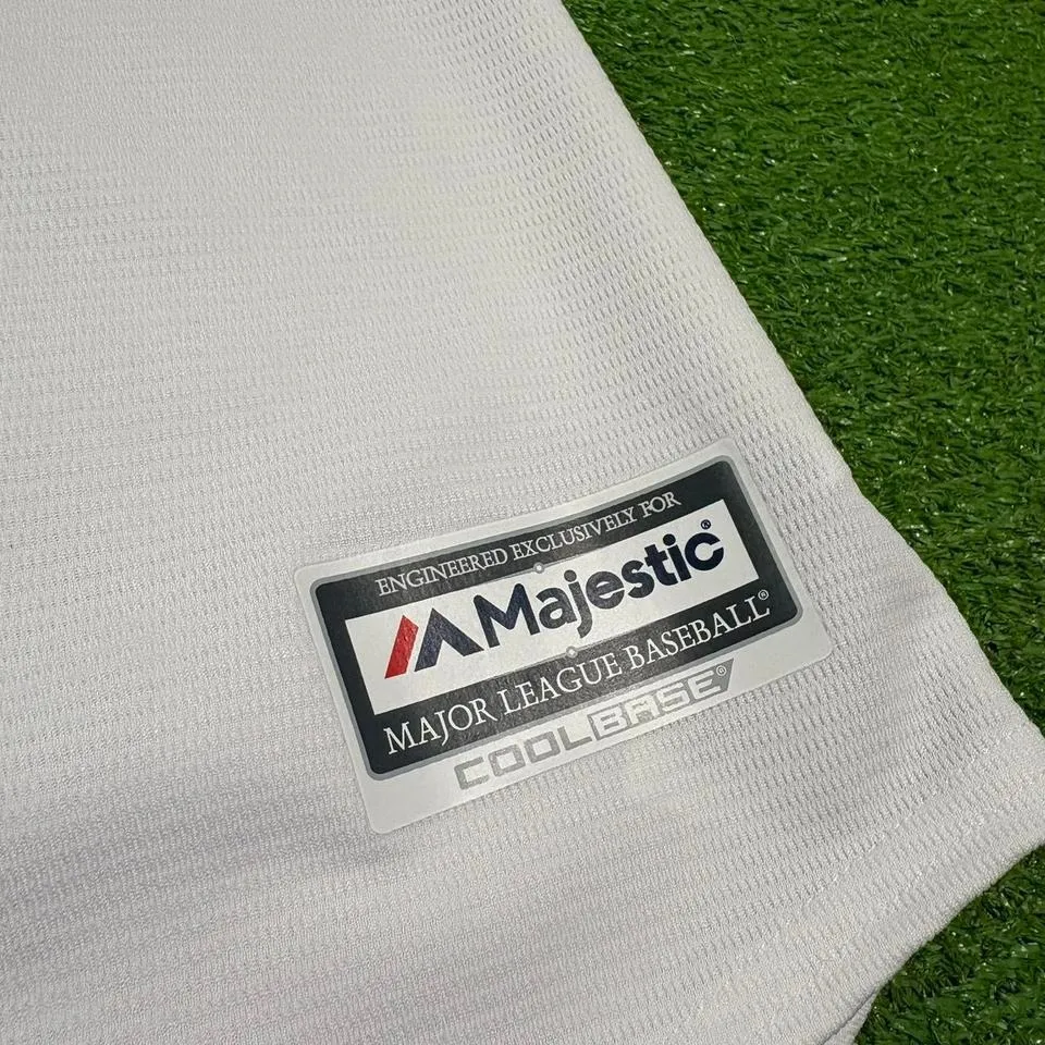 Majestic Women's Boston Red Sox Size Small CRAWFORD 68 Stitched Jersey - Image 3