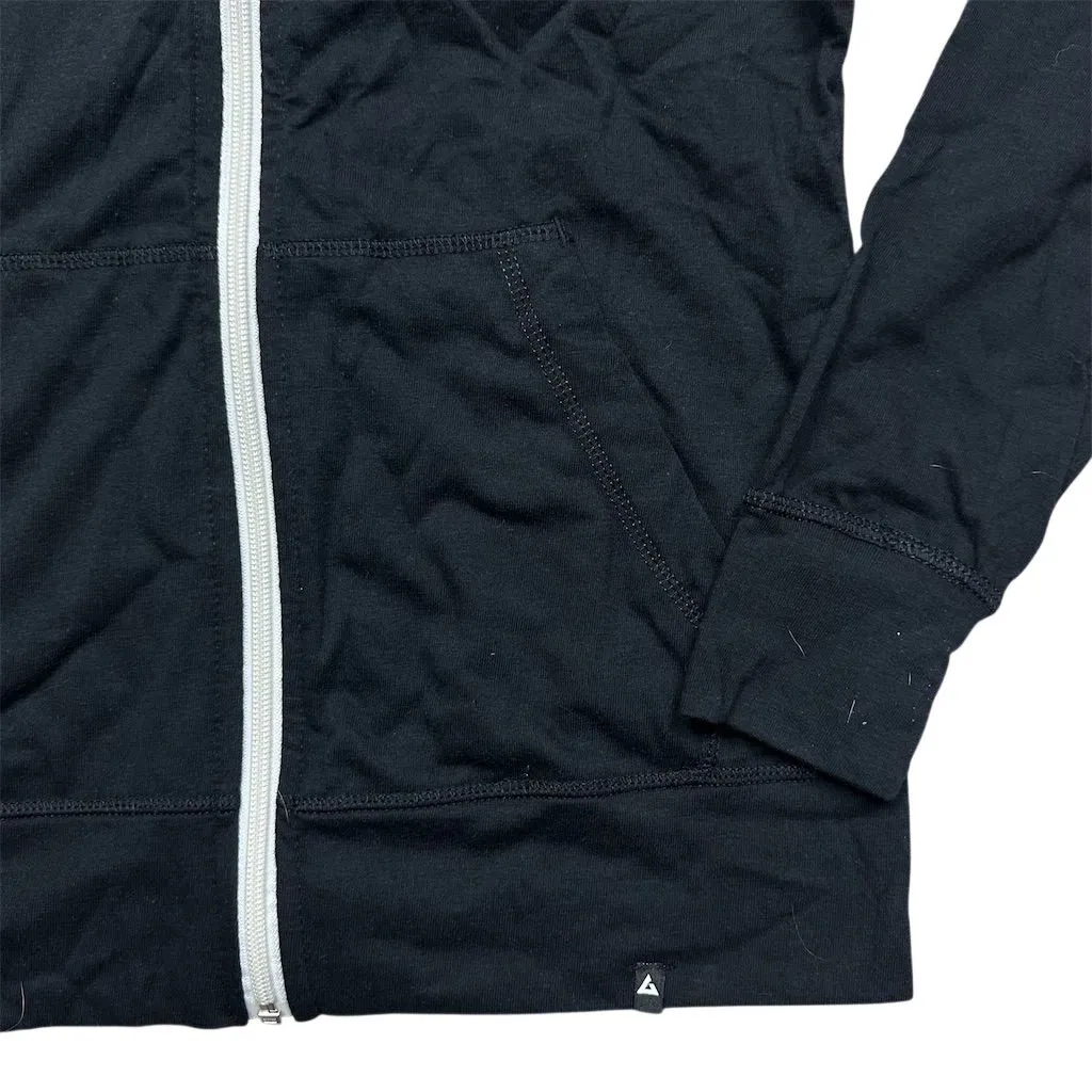 NWOT American Giant Lightweight Full Zip Hoodie XS Black Casual Layering Basic - Image 3