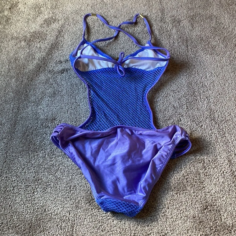 Venus Open Back Net One Piece Swim Suit SIZE 6 - Image 6