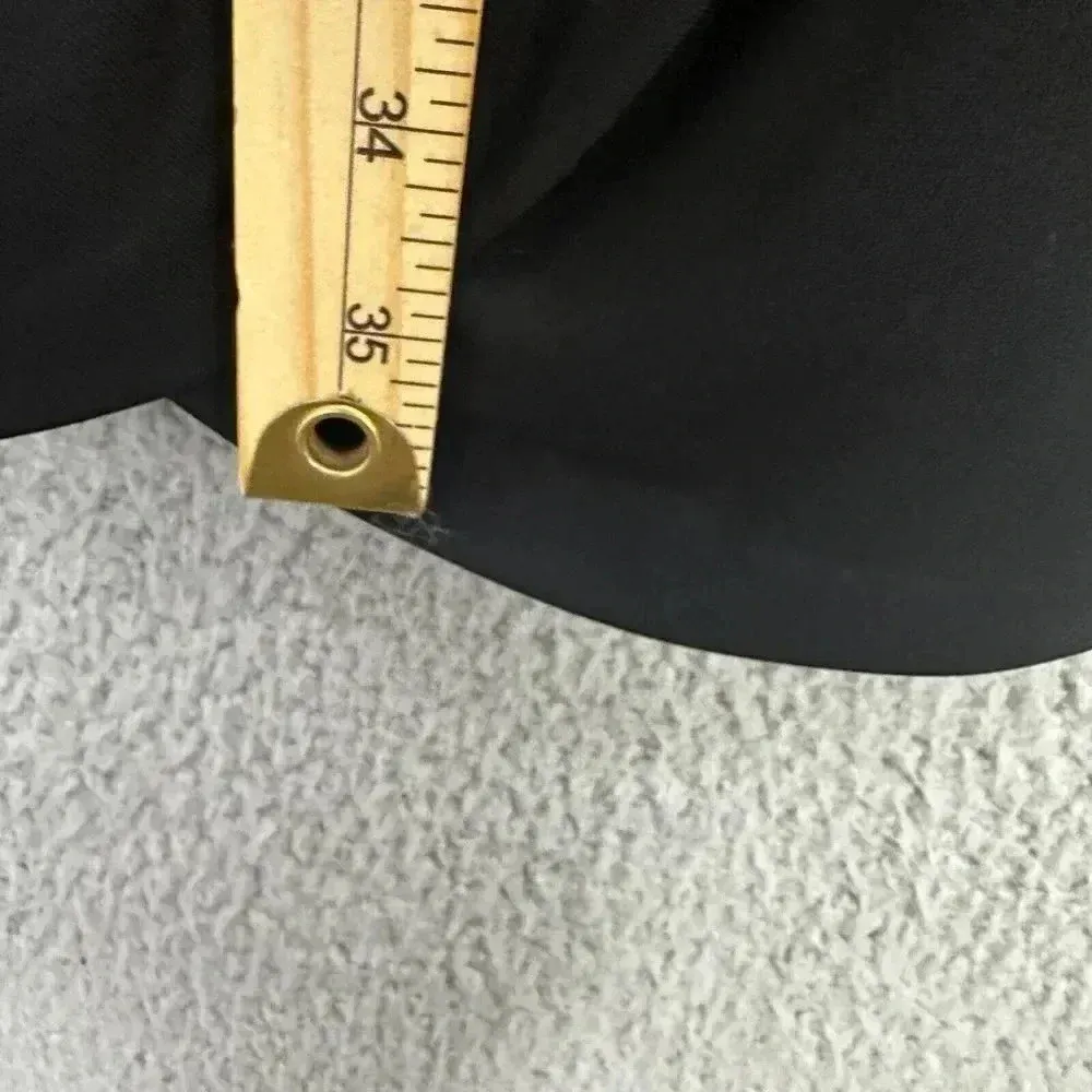 Aqua dress womens 2 black ruched bodycon cap‎ sleeve stretch party event LBD - Image 3