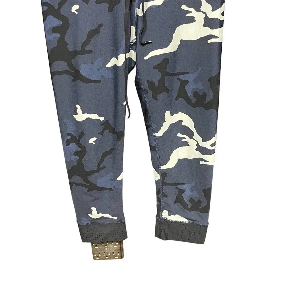 The Upside Camo Print Drawstring Cropped‎ Leggings Blue Black Size US 6 - Image 3