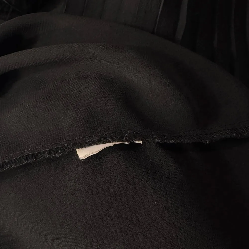 Zara Basic Collection Small Top Sleeveless Lace Accordion Pleats Lined Keyhole - Image 10