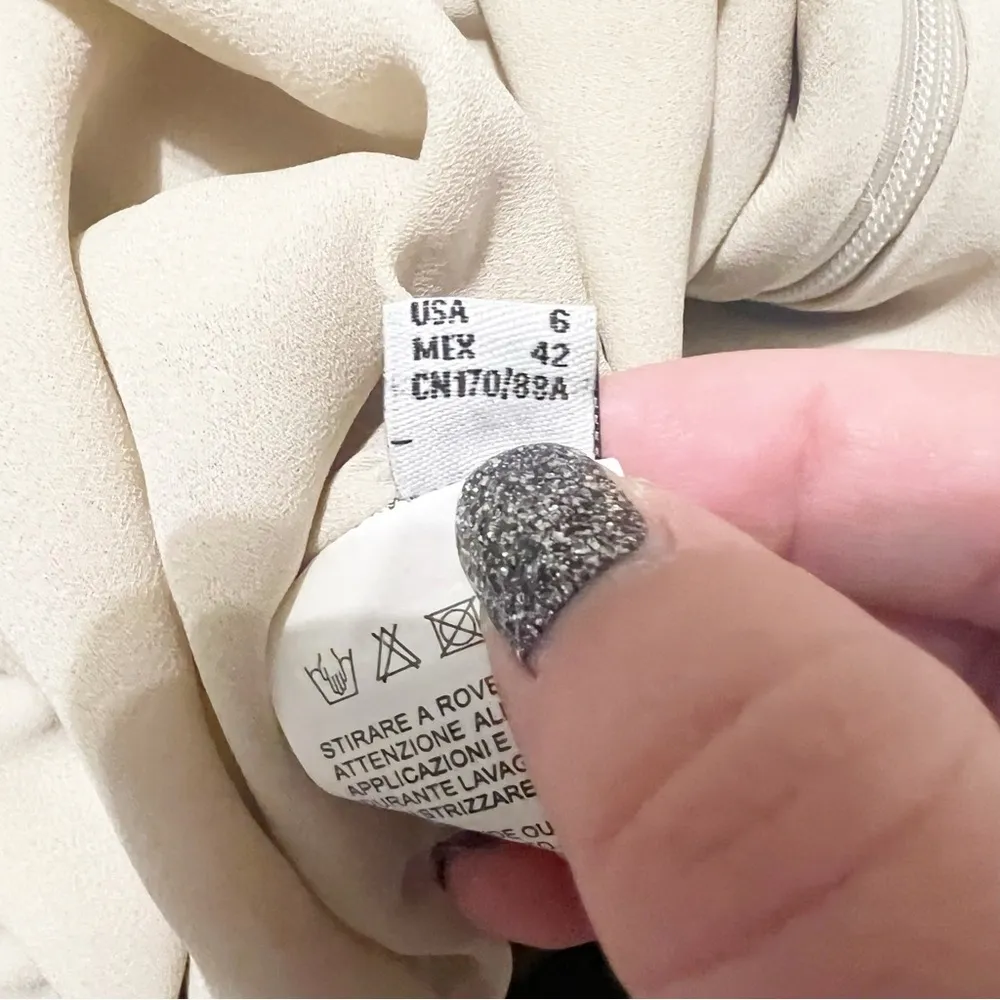 NWT PINKO Aquarius Gold Sequin Jumpsuit Flared Sleeve Wide Leg Cocktail US 6 - Image 5