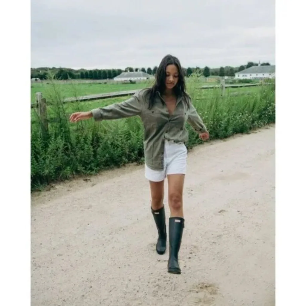 HUNTER Original Tall Rain Boot in Black Size US 9 - Image 12