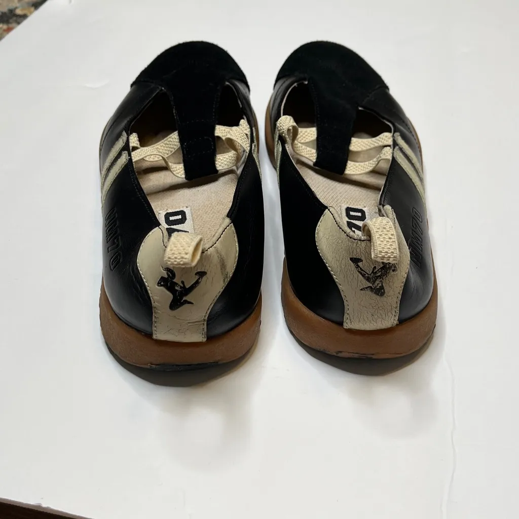 Nm70 women’s Mary Jane contrast sneakers Shoes Size 9 A31 Black - Image 3