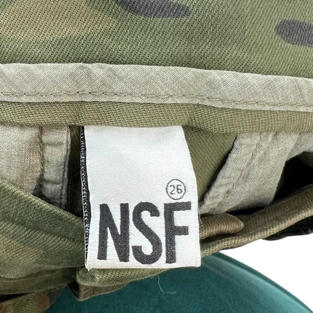 NSF Vincent Camo Skinny Leg Cargo Pant‎ Deep Olive Camo Print Green Size 26 - Image 12