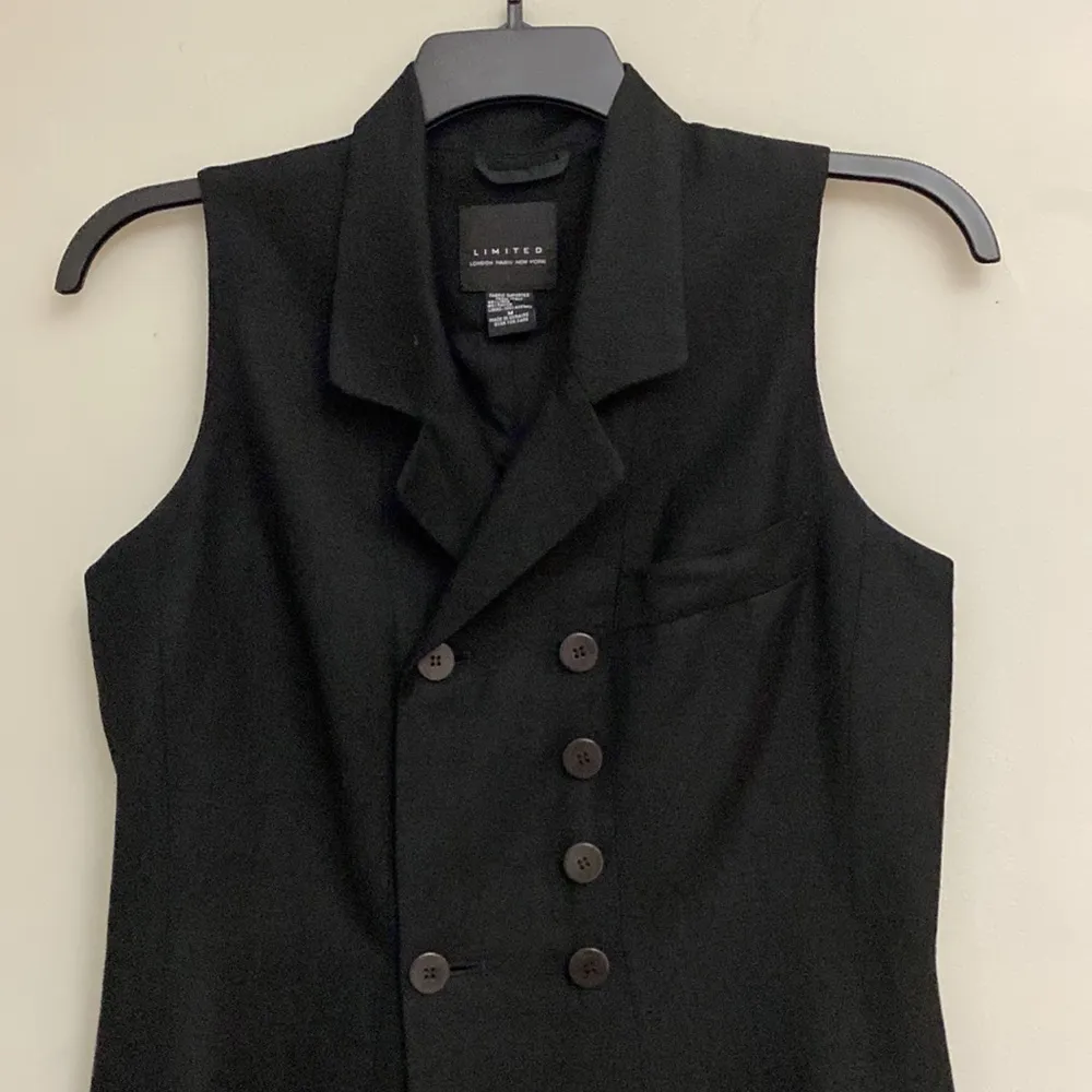 LIMITED women black long vest size M - Image 2
