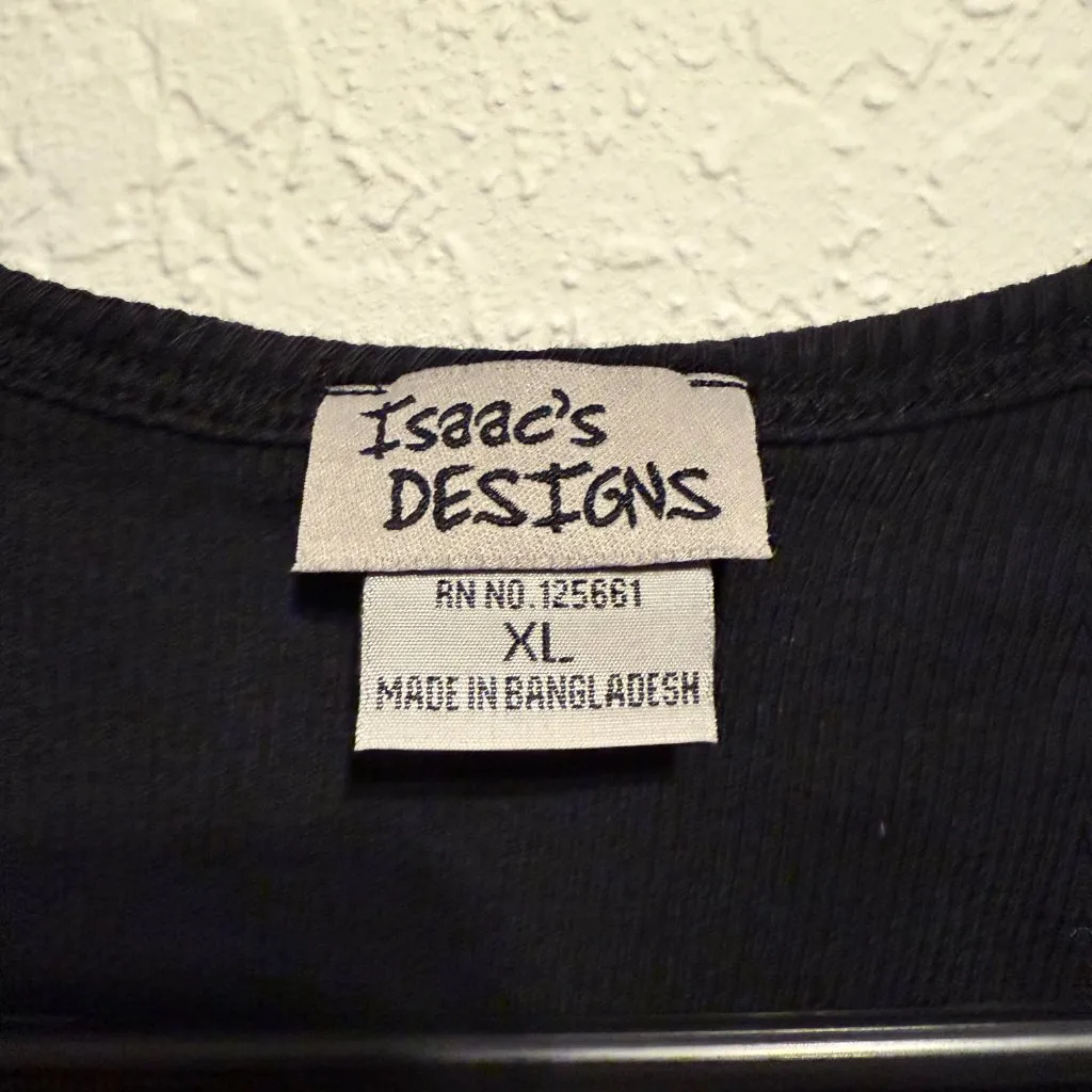 Isaac’s Designs Black Rhinestone “High Maintenance” Ribbed Tank Top XL Sparkle - Image 4