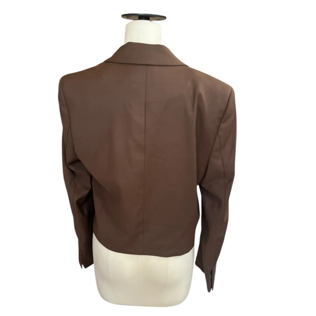 MariaCher Ortega Yara Blazer chocolate brown‎ size s Brown - Image 4