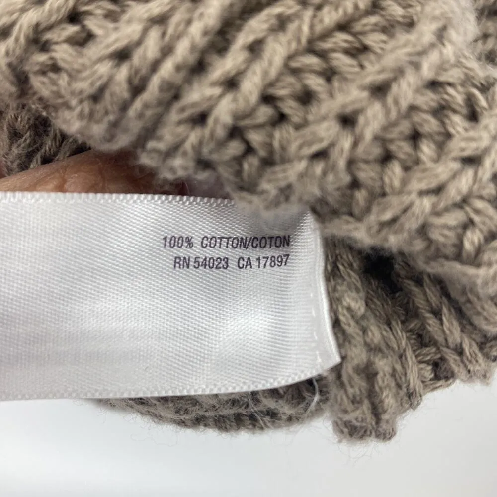 Old Navy knit short sleeve long line cardigan office everyday comfy brown sz S - Image 7