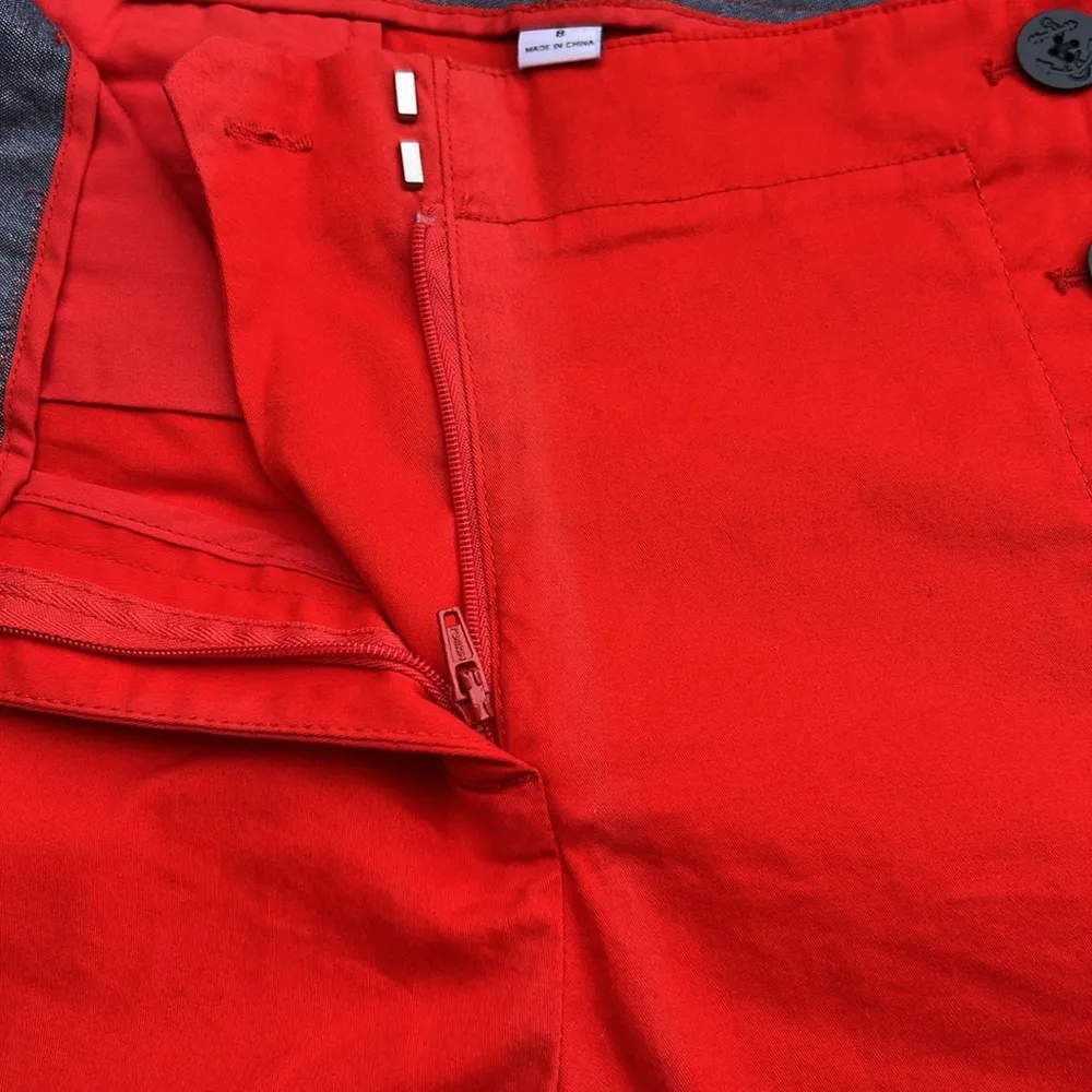 Nautica Orange High Waist Shorts - Image 8