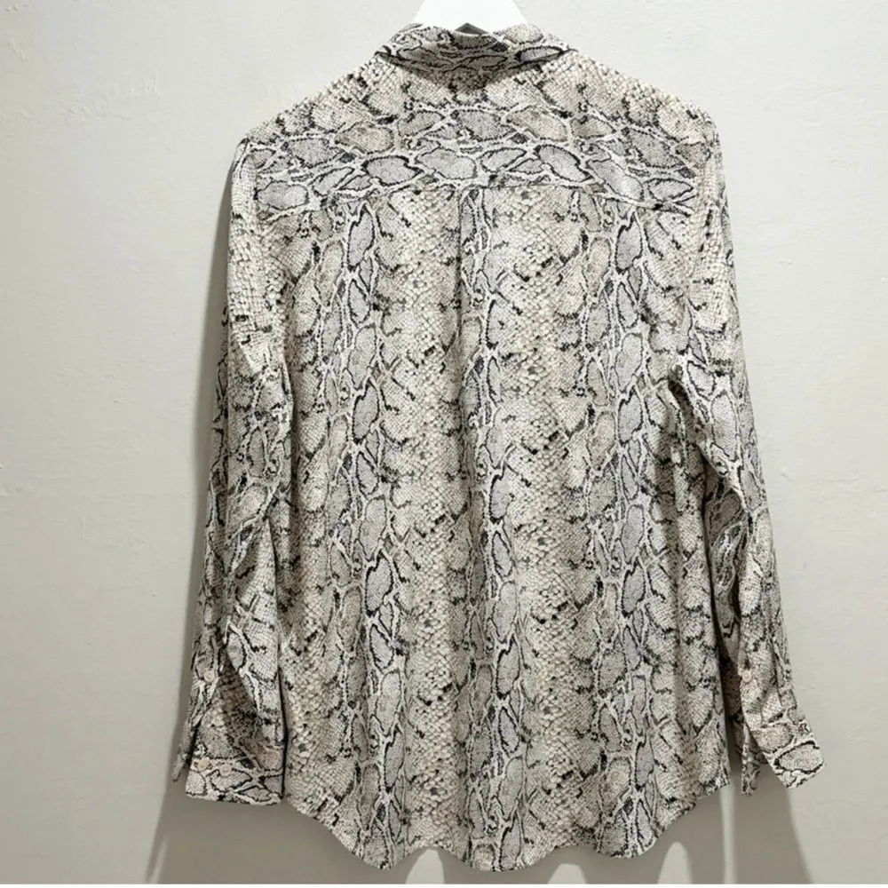 EQUIPMENT FEMME Silk Python Print Top small - Image 5