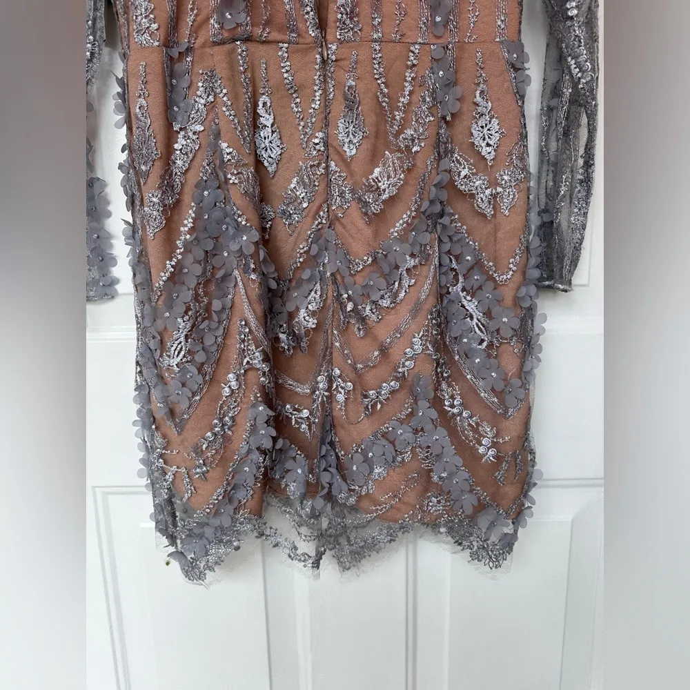 NWT  Jamie Lace Sheath Dress Mineral Blue/Size L Party Dress - Image 16