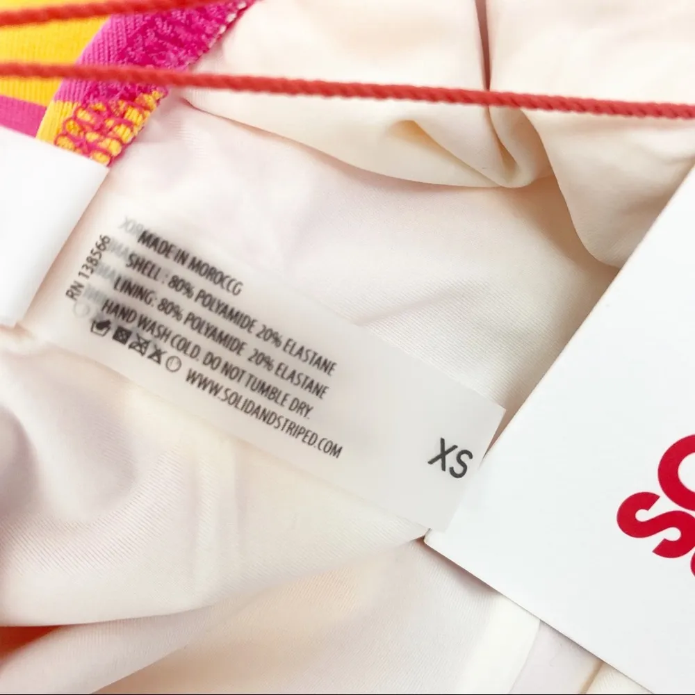 Solid & Striped Nina One Piece Swim Bathing Suit: Fuchsia/Marigold - Image 14