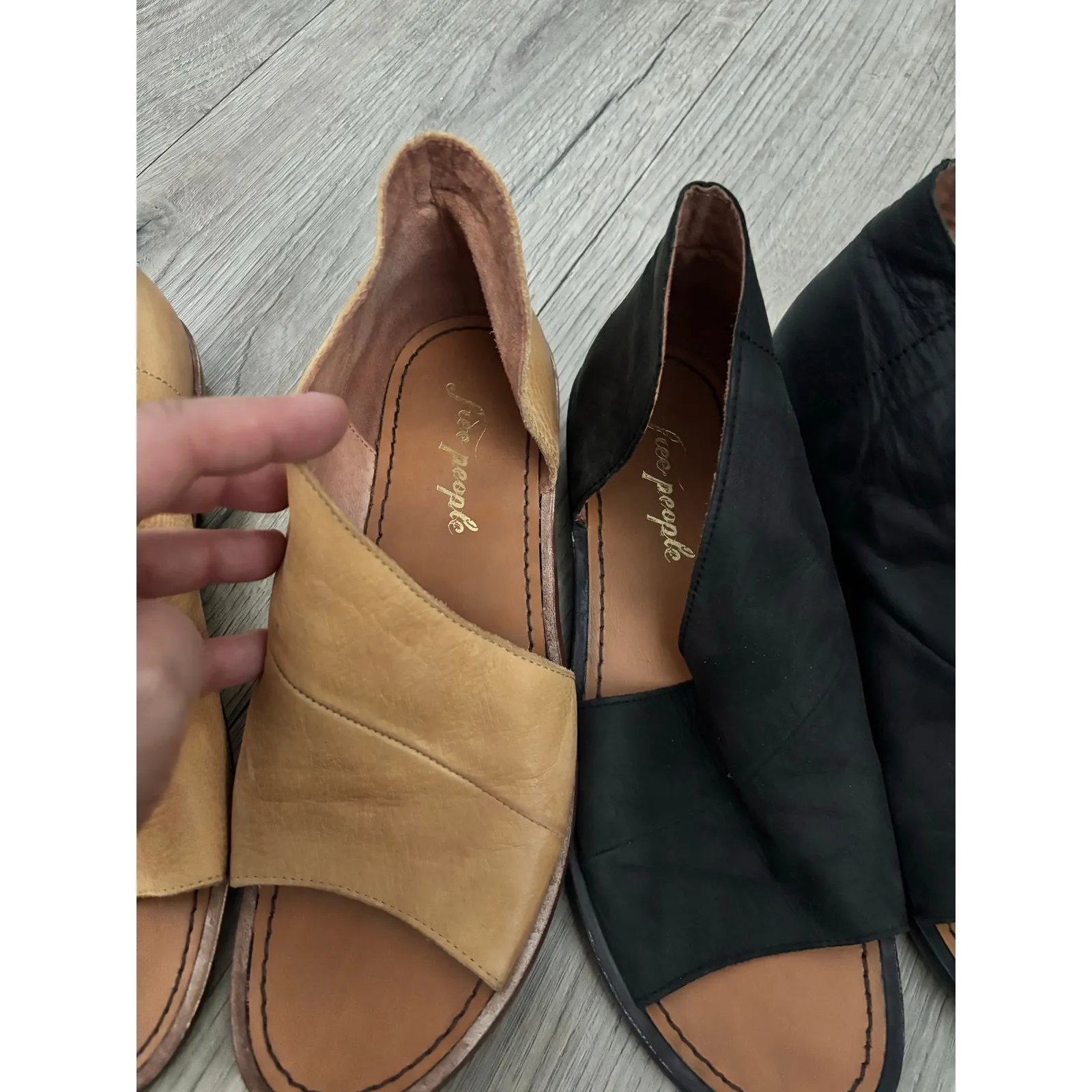 Lot of 2 Free People Mont Blanc sandal flats size 39 us 8.5 - Image 7