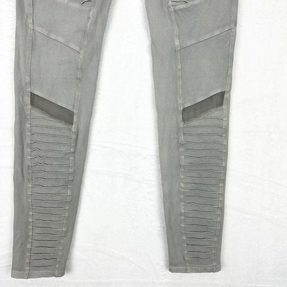 Alo Yoga High Waist Moto Legging Size Small Gray Athletic Athleisure - Image 4