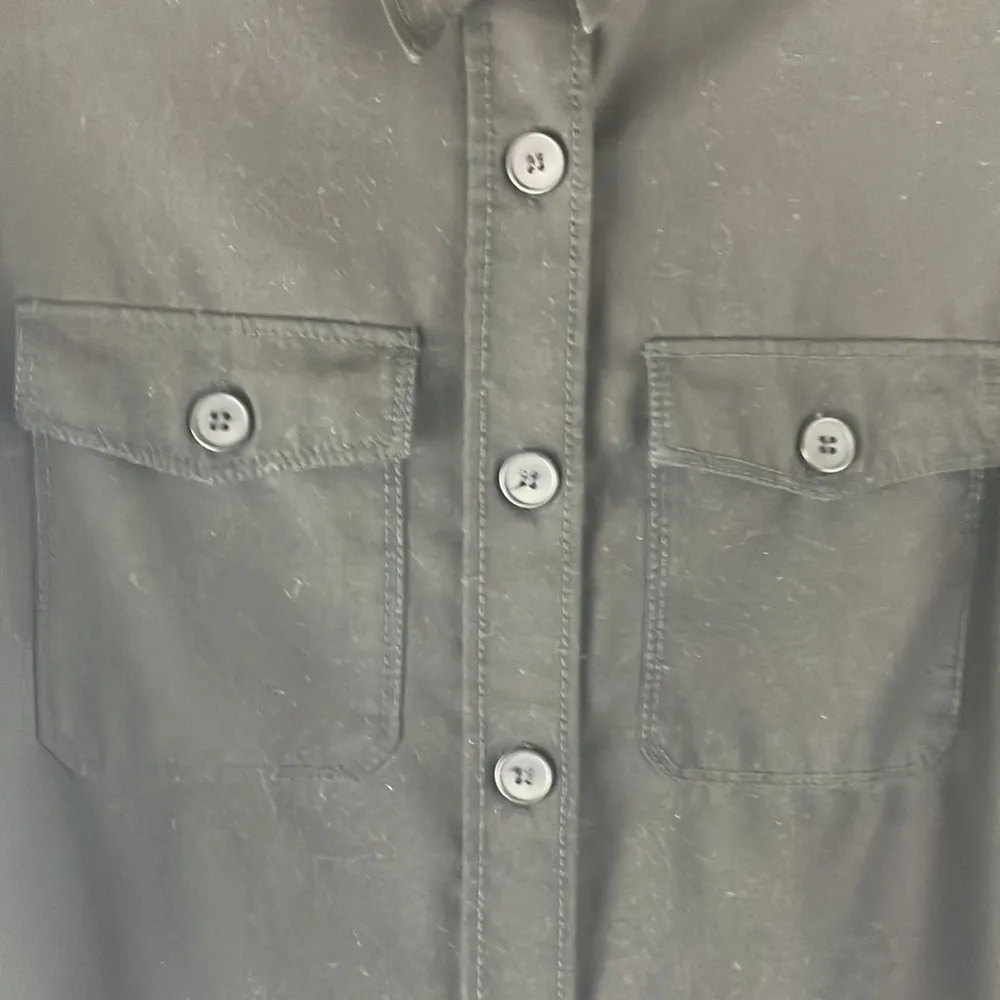 Zara Women black button up shirt size small - Image 2