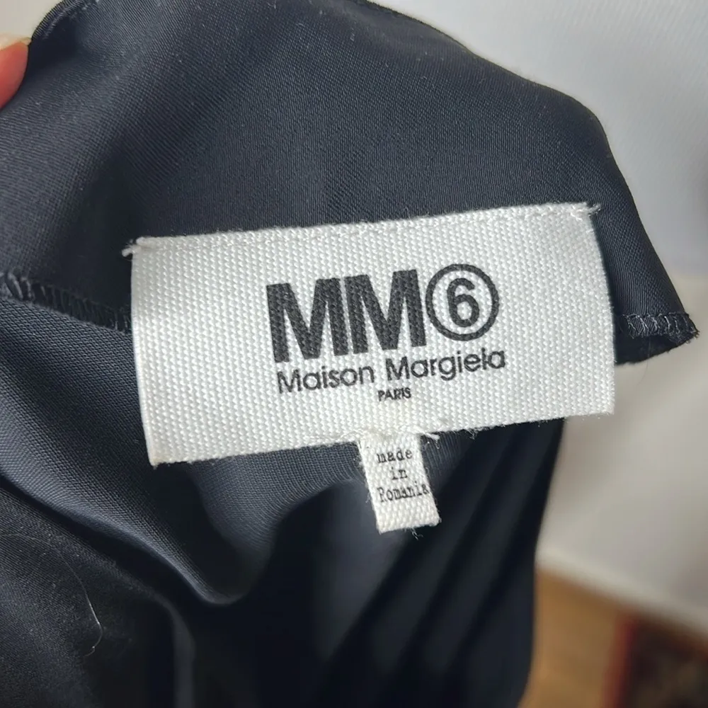 MM6 Maison Margiela Black Pucker 3/4 Sleeve Midi Dress Size 2 - Image 7