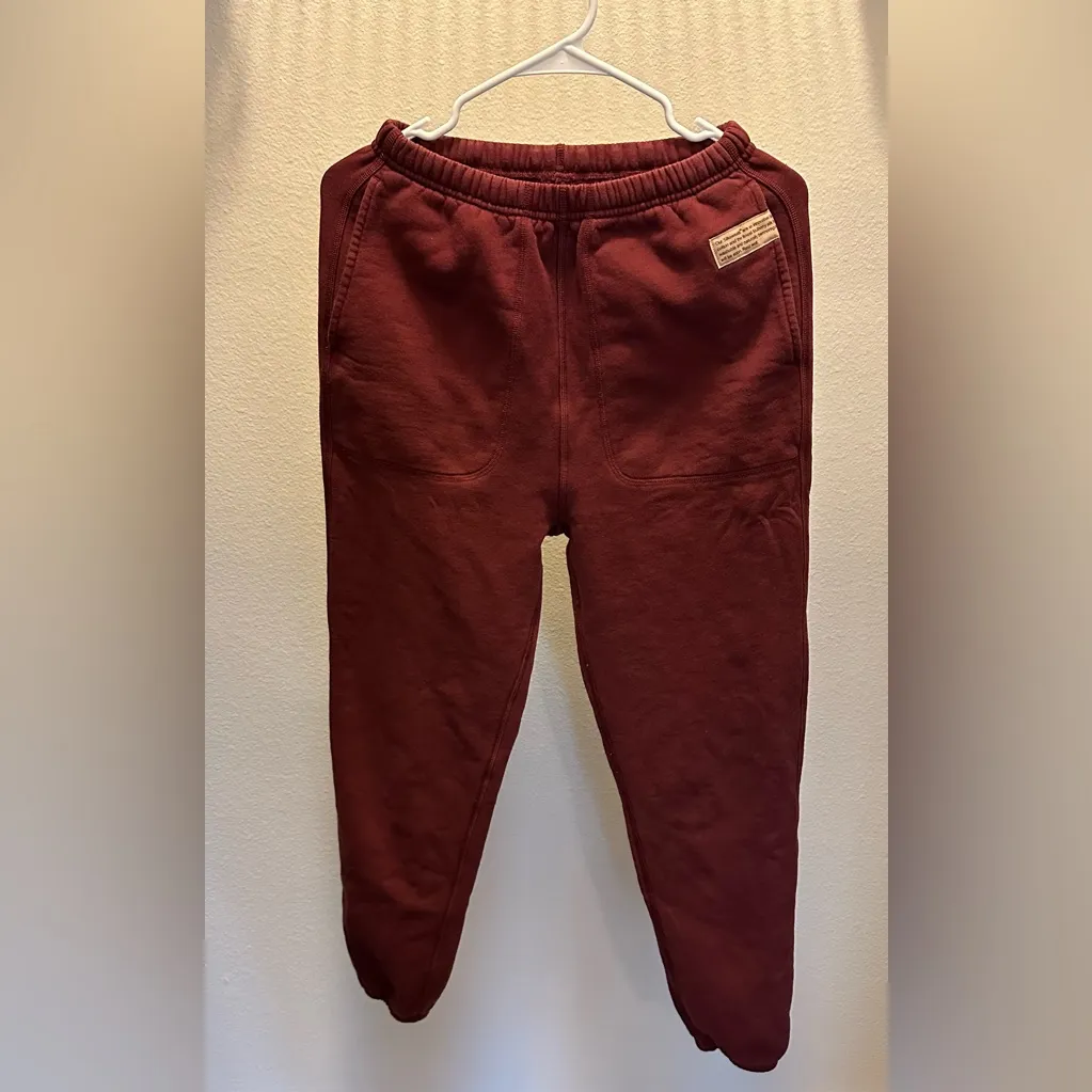 Lunya Silksweats Reversible Jogger Callipoe Wine Small Red - Image 3