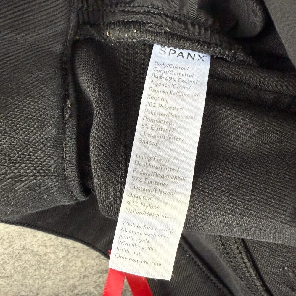 SPANX $99 Jean-ish Pull On Jeans‎ Leggings Black Skinny Jeggings Size XS - Image 3