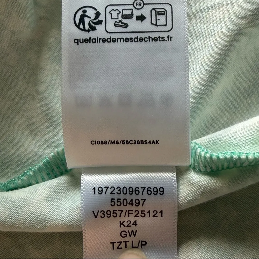 Lands' End‎ Women’s Green Floral Midi wrap Dress Cool short sleeves Boho L/P - Image 13