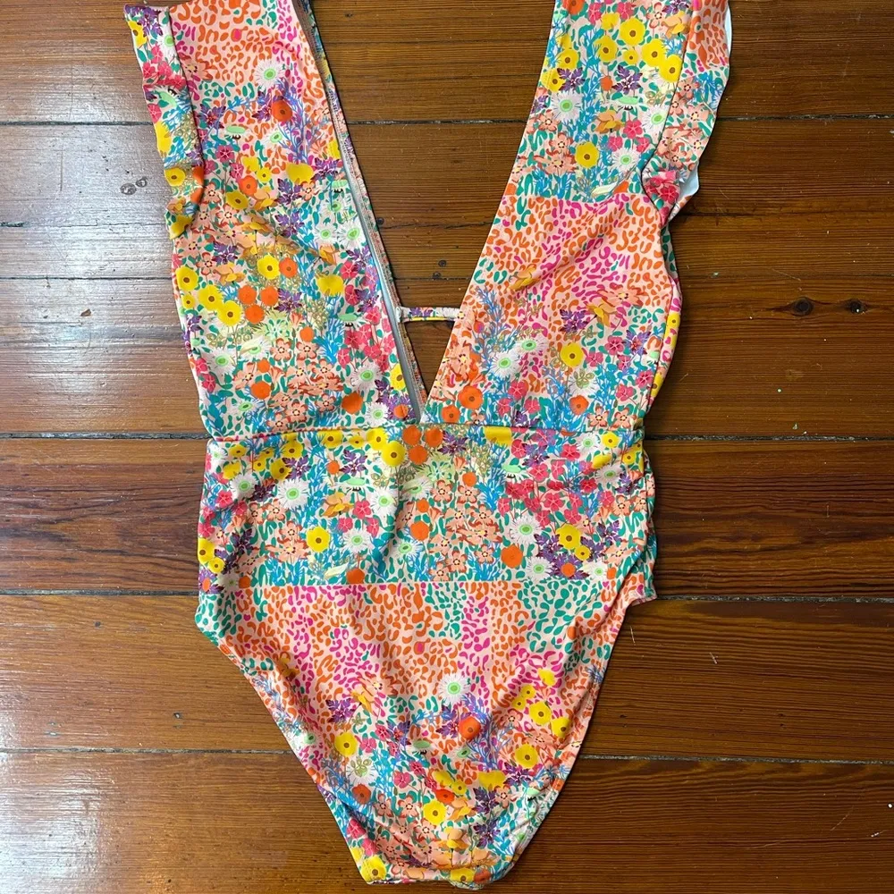 Beth Richard’s x Free People Sophia Roopa One Piece Swimsuit ~ Size Large 💛🍄 - Image 4