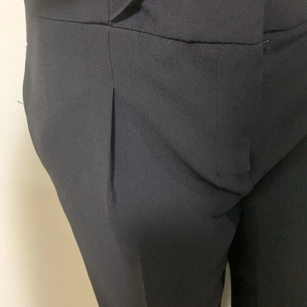 White House Black market The Wide Leg Crop 25” inseam woman size 6 tie belt - Image 4