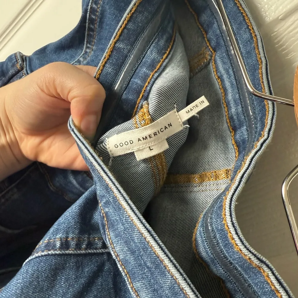 Good American Fit For Success Denim Tube Mini Dress L - Image 8